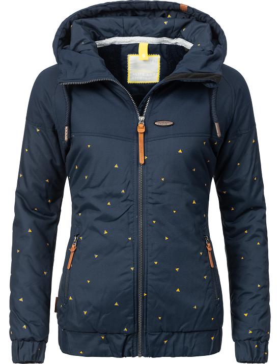 Alife and Kickin Damen Winter Jacke Mantel Parka Kapuze ...