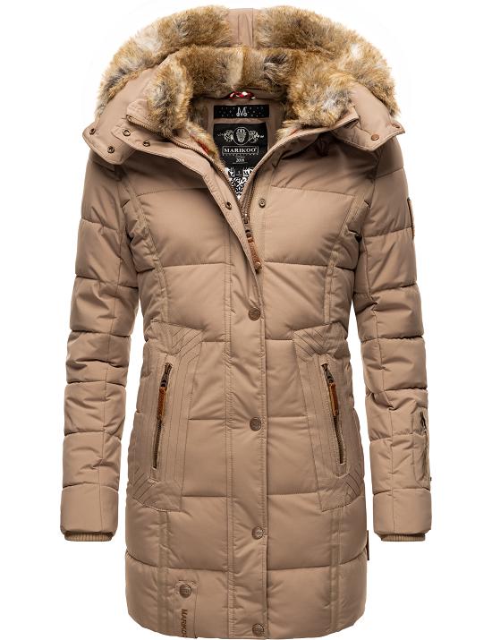 Marikoo Damen Winter Jacke Stepp eBay | Lieblings Kurz Kapuze Herbst Mantel Parka Jacke
