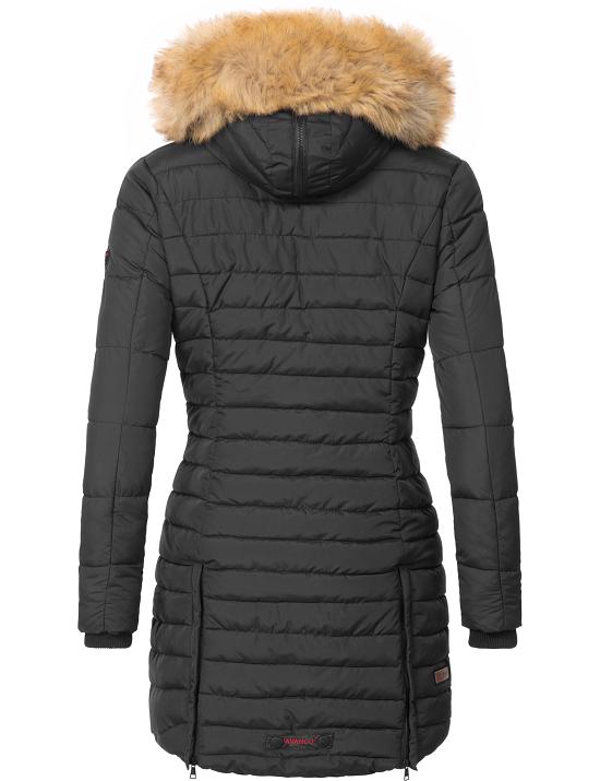 Navahoo Damen Winter Stepp Mantel Parka Jacke Kunstpelz Kapuze warm Täubchen