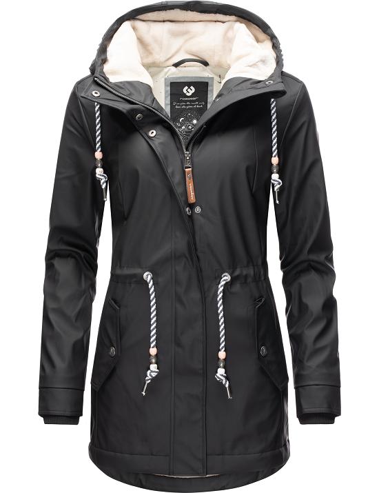 Ragwear Damen Winterparka Kurzmantel Monadis Black Label XS-XXL