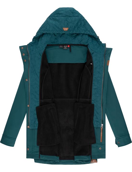 Ragwear Damen Winter Jacke Softshelljacke eBay mit | Ybela warm Kapuze Outdoor Parka