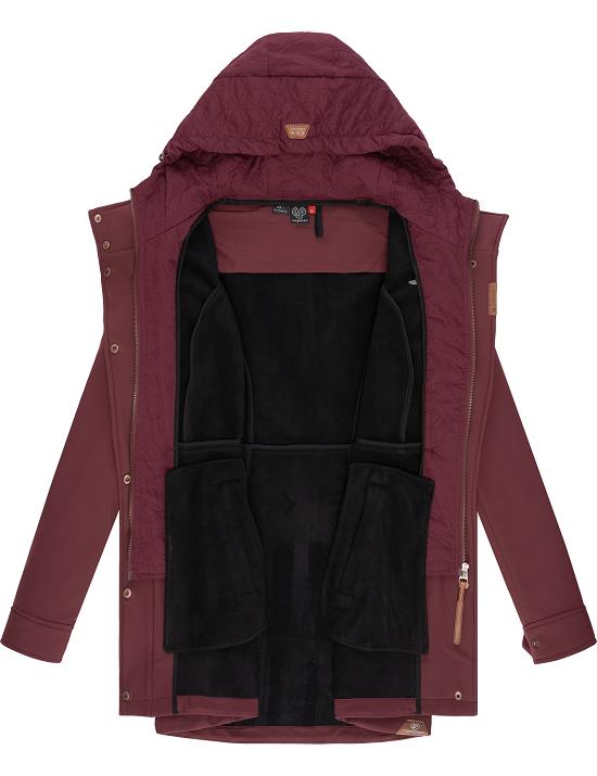 Ragwear Damen Winter Jacke Softshelljacke Outdoor Parka mit Kapuze warm  Ybela | eBay
